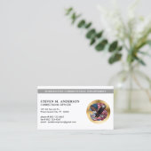 刑務所法執行ロゴ 名刺 (スタンド正面)