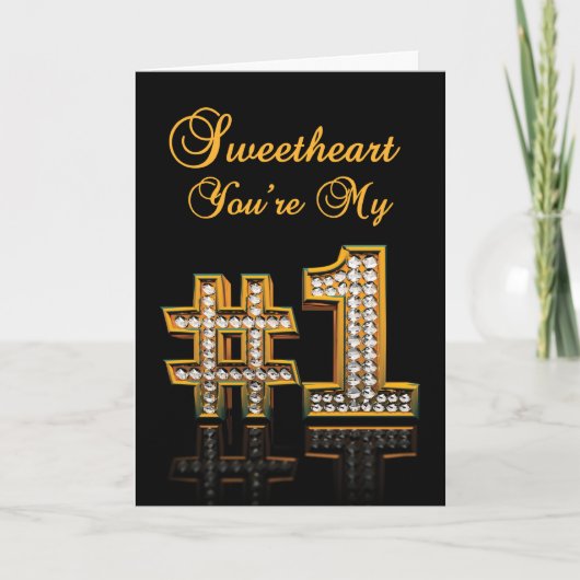 刑務所用カード – ナンバー1ラブ カード (正面)