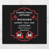 刑務所矯正官離れ官 スパークリングワインラベル (シングルラベル)