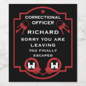 刑務所矯正官離れ官 ワインラベル (シングルラベル)