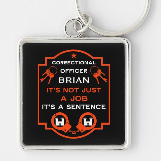 刑務所矯正官 キーホルダー (正面)