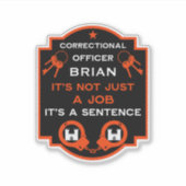 刑務所矯正官 シール (正面)