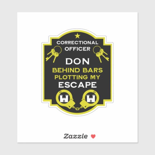 刑務所矯正官 シール (シート)