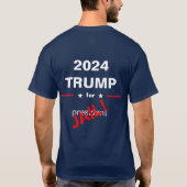 刑務所行きのトランプ Tシャツ (裏面)