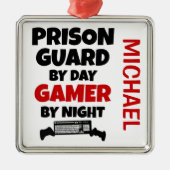 刑務所警備員遊がビデオゲームを愛す メタルオーナメント (正面)