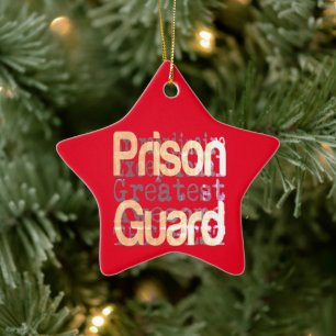 刑務所警備員 セラミックオーナメント