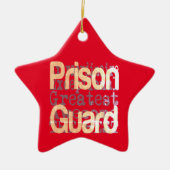 刑務所警備員 セラミックオーナメント (正面)