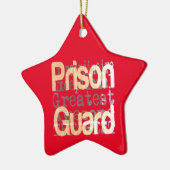 刑務所警備員 セラミックオーナメント (左)