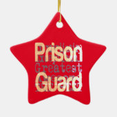 刑務所警備員 セラミックオーナメント (裏面)