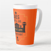 刑務所釈放のギフトを外す カフェラテマグ (右アングル)