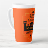 刑務所釈放のギフトを外す カフェラテマグ (左アングル)