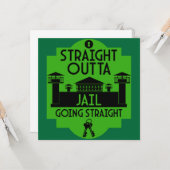 刑務所釈放のギフトを外す カード (正面/裏面インサイチュ)