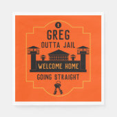 刑務所釈放のギフトを外す スタンダードランチョンナプキン (正面)