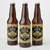 刑務所釈放のギフトを外す ビールラベル (ボトル)