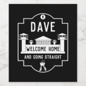 刑務所釈放のギフトを外す ワインラベル (シングルラベル)