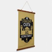 刑務所釈放のギフトを外す 吊り下げ型タペストリー (傾斜あり)