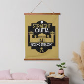 刑務所釈放のギフトを外す 吊り下げ型タペストリー (寝室)