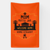 刑務所釈放のギフトを外す 横断幕 (縦)