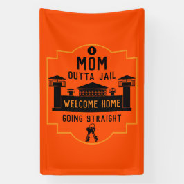 刑務所釈放のギフトを外す 横断幕