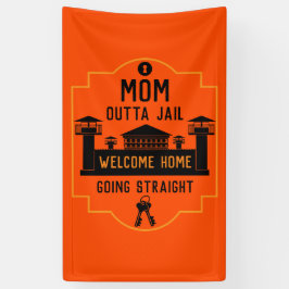 刑務所釈放のギフトを外す 横断幕