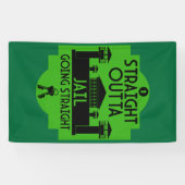 刑務所釈放のギフトを外す 横断幕 (横)