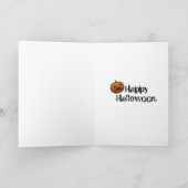 刑務所鳥幽霊ハロウィーンカード カード (内部)