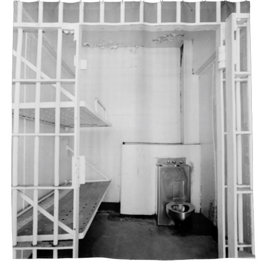 刑務所2016年のためのヒラリー シャワーカーテン (正面)