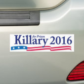 刑務所2016年のためのKillary (ヒラリー) バンパーステッカー (車上)