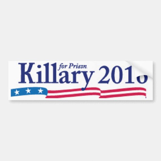 刑務所2016年のためのKillary (ヒラリー) バンパーステッカー (正面)