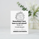 刑務所 ラブカード 遠距離 かわいい ポストカード (スタンド正面)