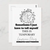 刑務所 ラブカード 遠距離 かわいい ポストカード (正面/裏面)