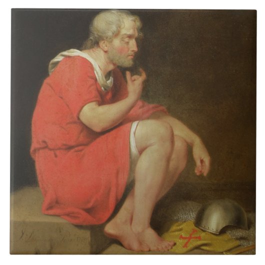 刑務所、1のノルマンディーのロバート(c.1054-1134)公爵 タイル (正面)