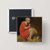 刑務所、1のノルマンディーのロバート(c.1054-1134)公爵 缶バッジ (正面&裏面)