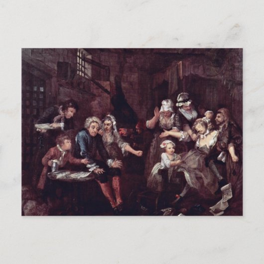 刑務所The Prison " By Hogarth William (最高のQuality) ポストカード (正面)