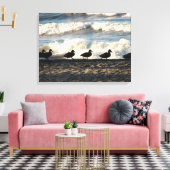 列に並ぶアヒル キャンバスプリント (インサイチュ (リビング))