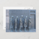 列に並ぶ ポストカード (正面/裏面)