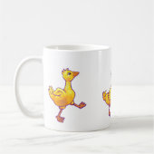 列に並んだアヒル コーヒーマグカップ (左)