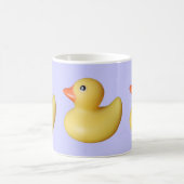 列のアヒル コーヒーマグカップ (中央)