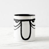 列のチャックのマグを出て下さい ツートーンマグカップ (中央)