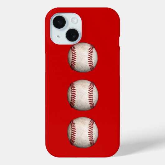列のベースボール Case-Mate iPhoneケース (裏面)