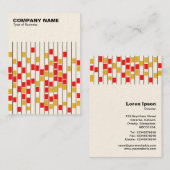 列の団体や組織(クリームカード) 名刺 (正面/裏面)