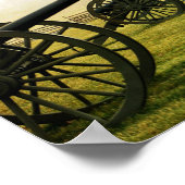 「列の大砲」ファインアートプリント ポスター (角)