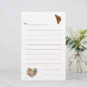 列の空白のキッズノート紙 便箋 (スタンド正面)