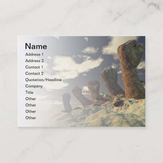 列のoの握りこぶし 名刺 (正面)