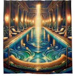 「列エレガント付き屋内プクラシカルール」 シャワーカーテン