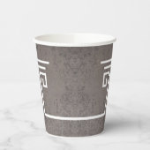 列エレガント茶色 紙コップ (左)