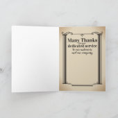 列ユニバーサル従業員記念日カード カード (内部)