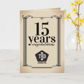 列ユニバーサル従業員記念日カード カード (黄色い花)