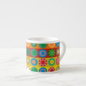 列咲きの花 エスプレッソカップ (正面右)