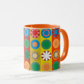 列咲きの花 マグカップ (正面右)